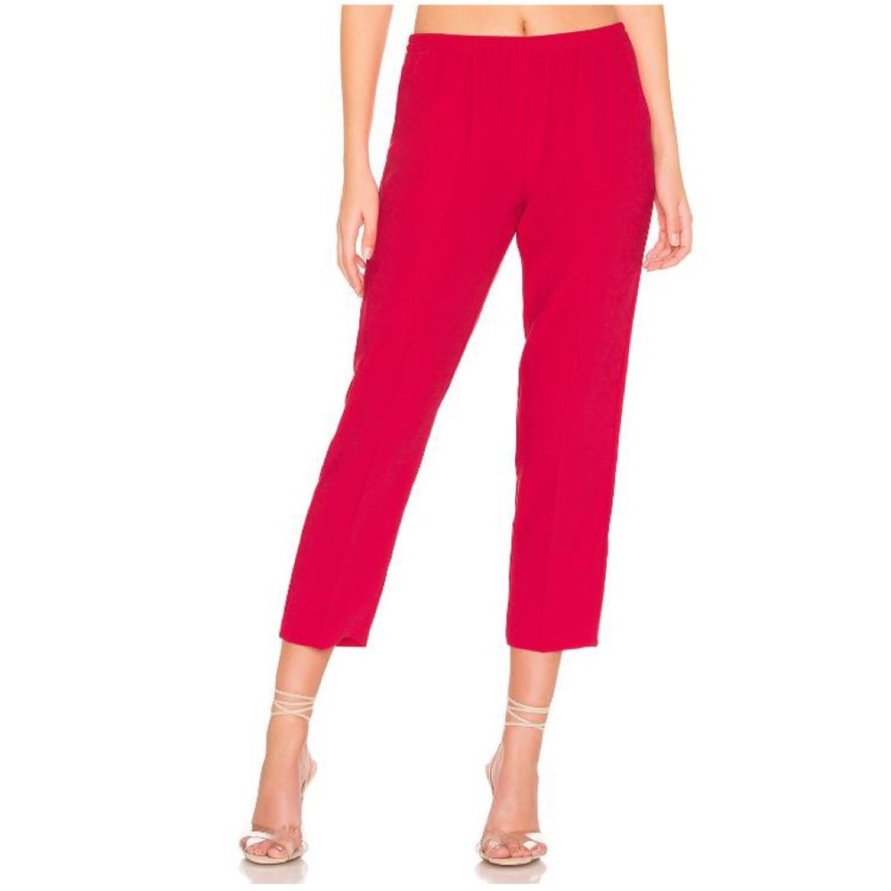 Albany Pants Amanda Uprichard - Cherry Pink Cropped Pant